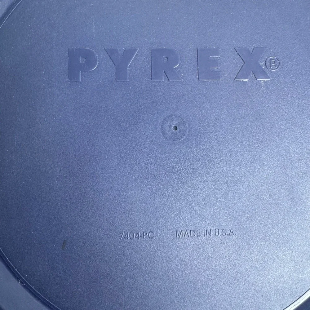 Vintage Pyrex Portables Food Carrier 4.5QT Navy Blue Insulated Bag Bowl 7404-S